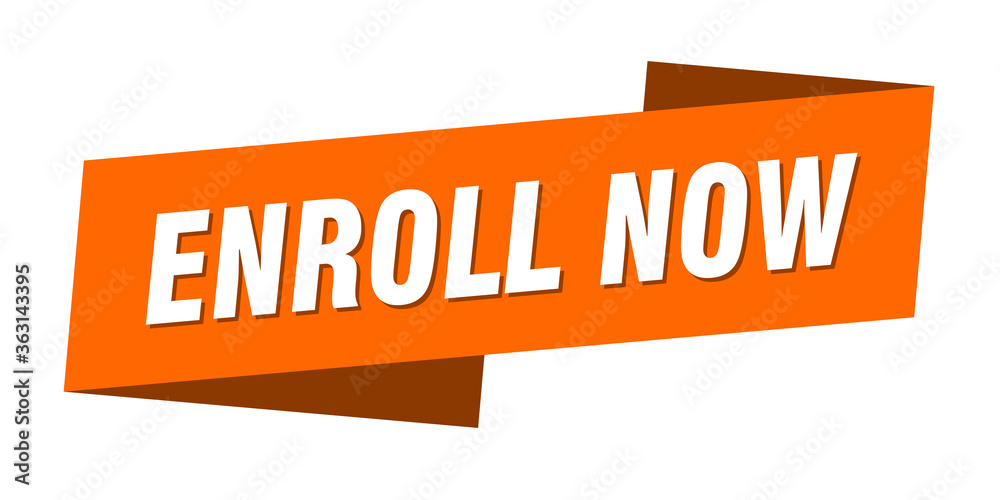 enroll now banner template. enroll now ribbon label sign enroll now banner template. enroll now ribbon label sign