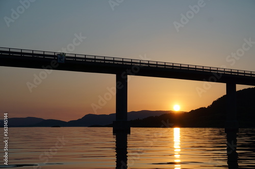 bridge at sunset © Linda