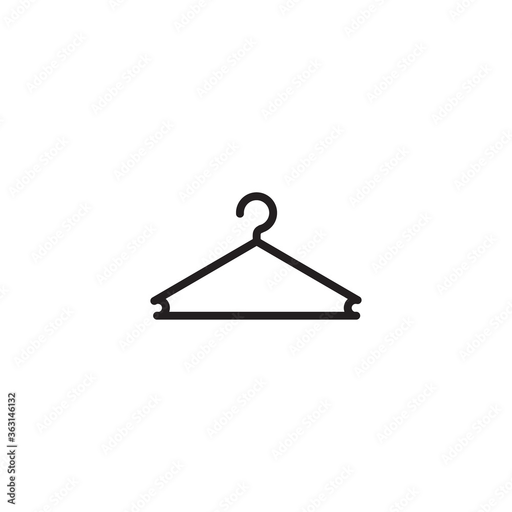 Hanger line icon vector Hanger line icon vector