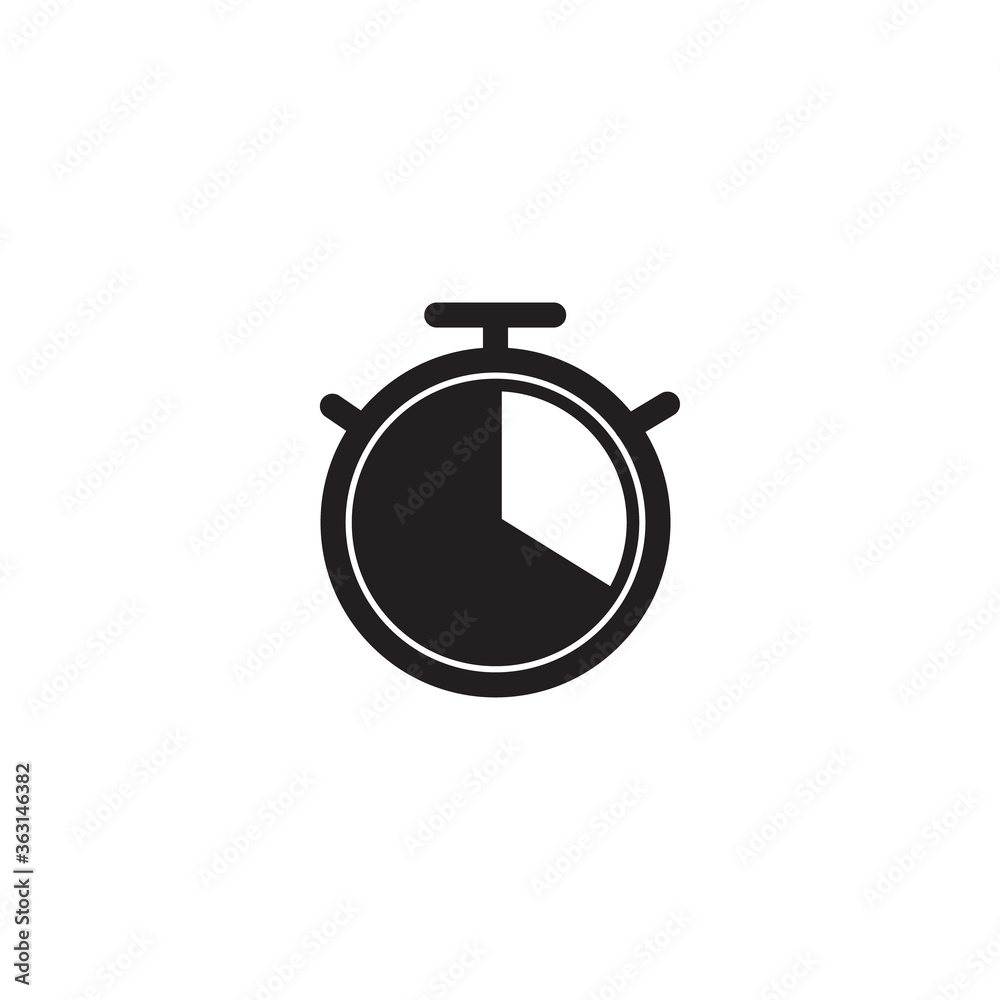 Stopwatch icon vector Stopwatch icon vector