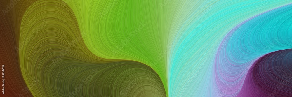 Fototapeta premium abstract artistic art backdrop with lines and olive drab, old mauve and sky blue colors. can be used as texture, background or banner