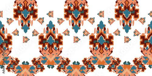 Drapery curves pagan tripe seamless pattern. Indian old surface background.  ornament