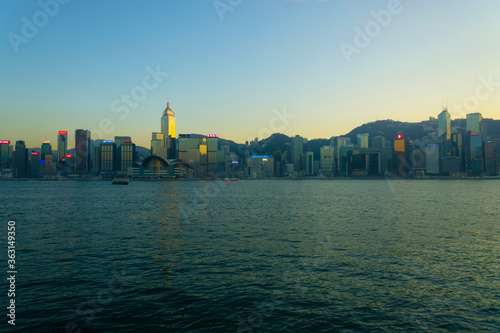 View from Victoria Harbor at Sunset