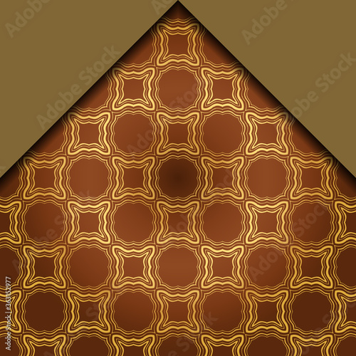 Abstract Vector Pattern With Abstract Geometric retro Style. Repeating Sample Figure And Line. For Modern Interiors Design, Wallpaper, Textile Industry.