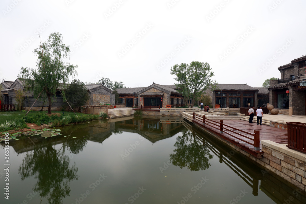 Water Park Architectural Scenery, Changli County, Hebei Province, China