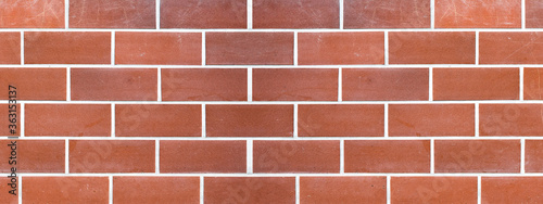 Brown red seamless brick stone tiles wall texture banner panorama panoramic 