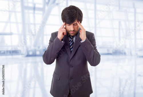 Businessman with a headache © Rui Vale de Sousa