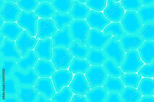 Vector background. Blue water. Top view.