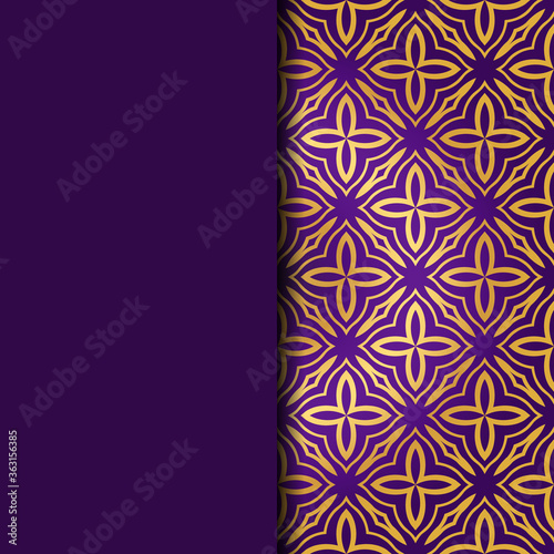 Luxury Traditional Ornamental Design. Card with Geometry Pattern. Vector Illustration. For Interior Design, Printing, Web And Textile Design.