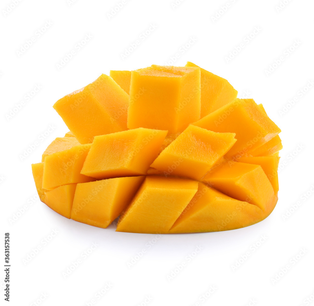 mango slice isolated on white background Clipping Path mango slice isolated on white background Clipping Path