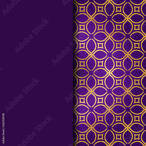 Luxury Traditional Ornamental Design. Card with Geometry Pattern. Vector Illustration. For Interior Design, Printing, Web And Textile Design.