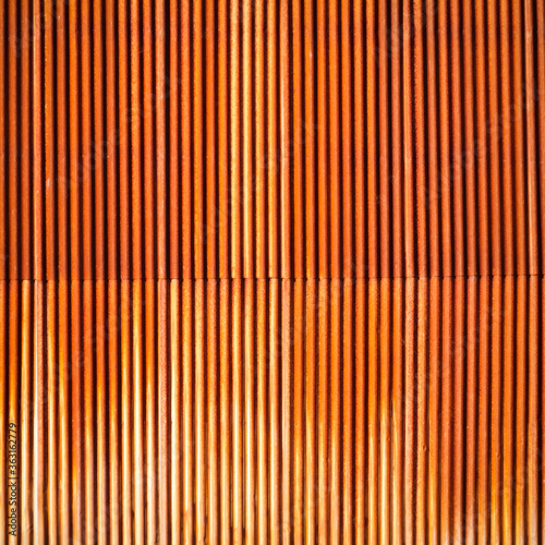 Rusty abstract striped panels wall for texture or background