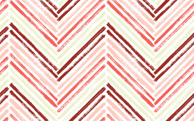 Papier peint photo Chevron patrons Chevron pinceau noir zigzag graphique  © SunwArt