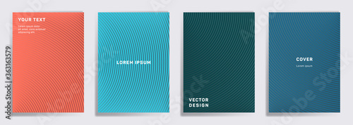 Radial semicircle geometric lines patterns.