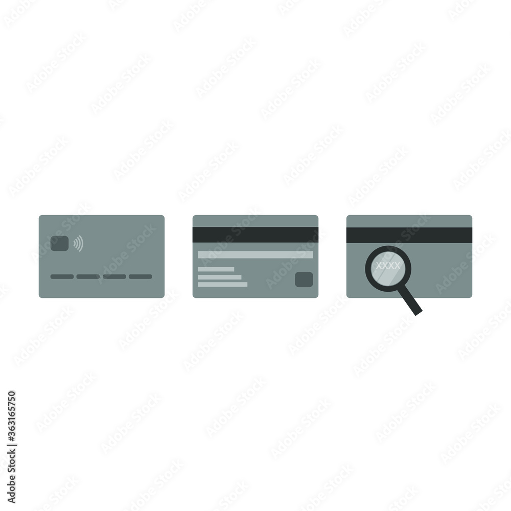 Obraz premium This is a credit card isolated on white background.