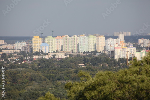 Kiev buildings, metropolis, left bank, city, construction, new houses.