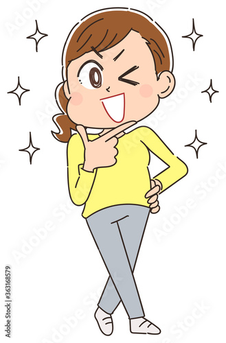 自身に満ち溢れた女性