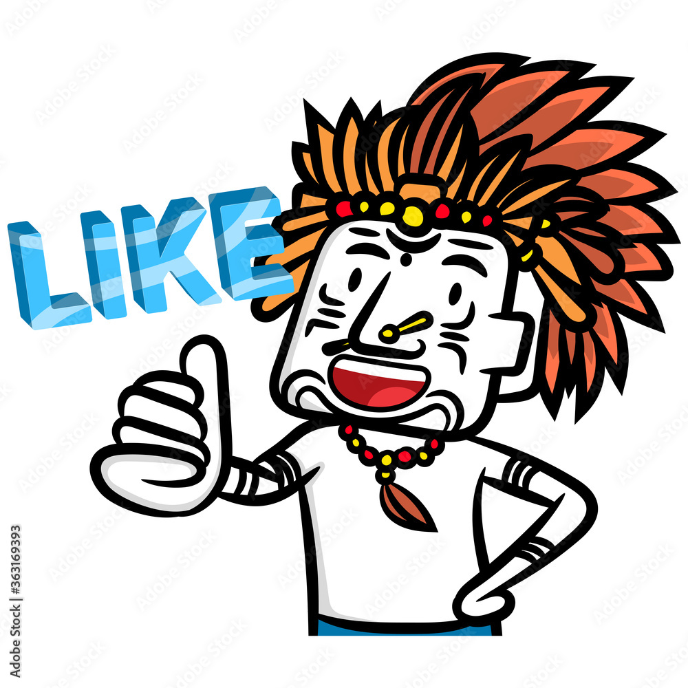 Fototapeta premium Young man cartoon like gesture scene vector isolated on a white background