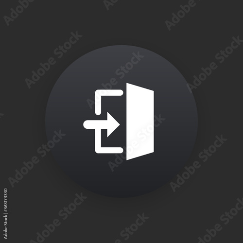 Login -  Matte Black Web Button