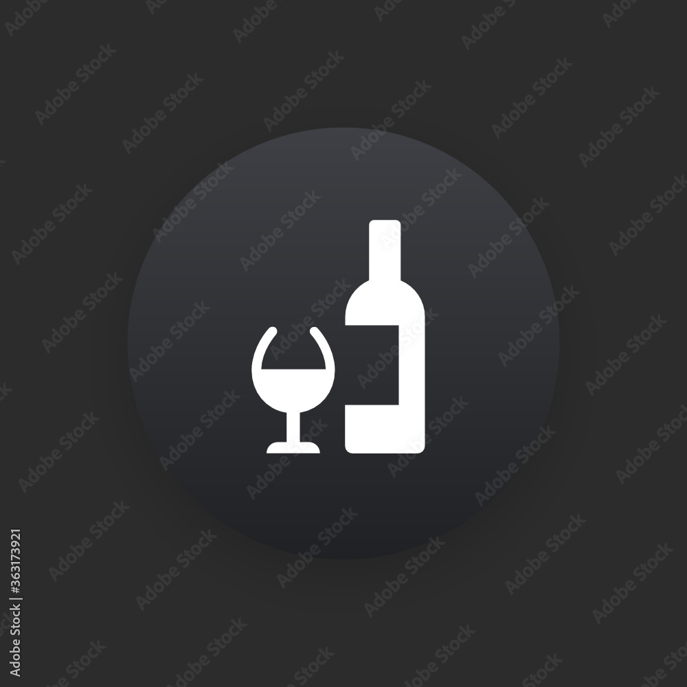 Champagne - Matte Black Web Button Champagne - Matte Black Web Button