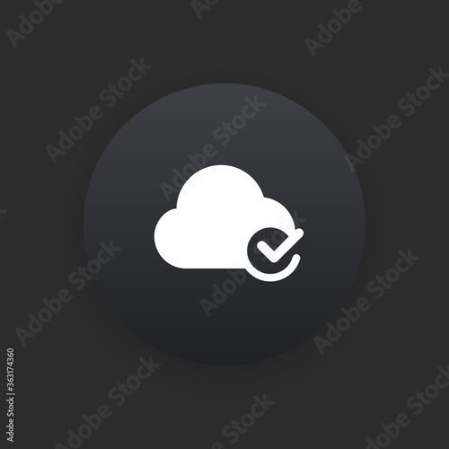 Cloud Update - Matte Black Web Button