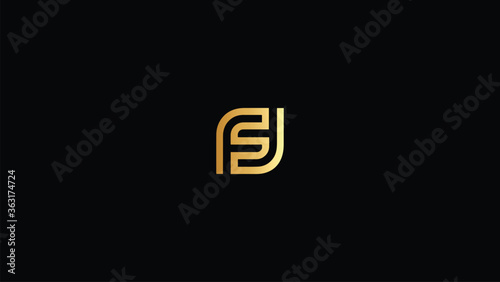 FF Letter logo design template vector Sign Symbol Monogram