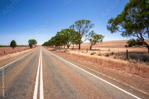 road in dry south Australia