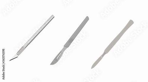 Vector Isolated Set of Scalpels