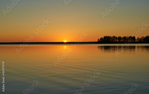  Sunset over wild Lake Haikola © Fanfo