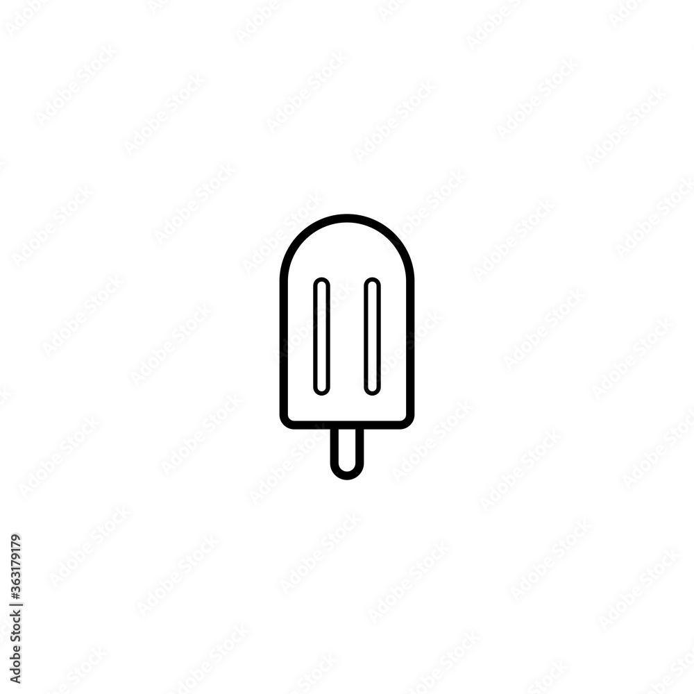 popsicle, ice cream icon vector illustration popsicle, ice cream icon vector illustration
