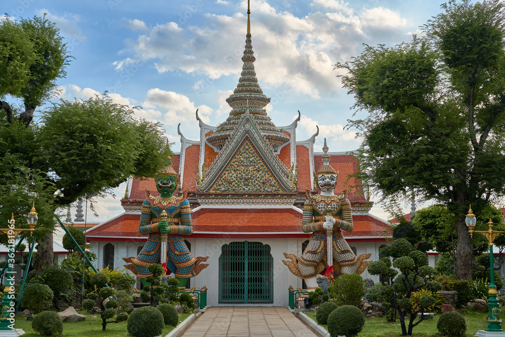 Garden temple at Wat Arun, Bangkok, Thailand
