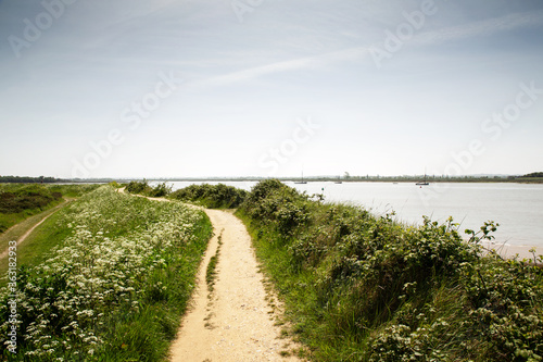 image of landscape of river in england