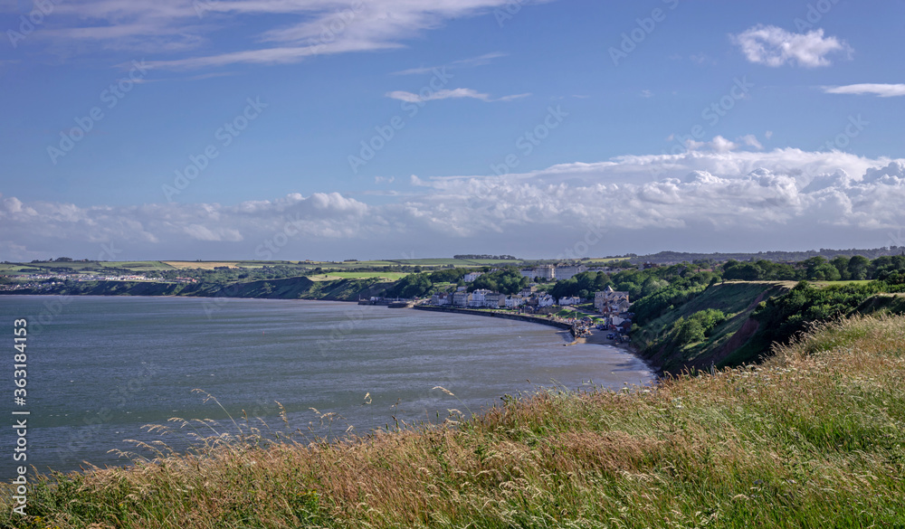 Filey town and bay.
