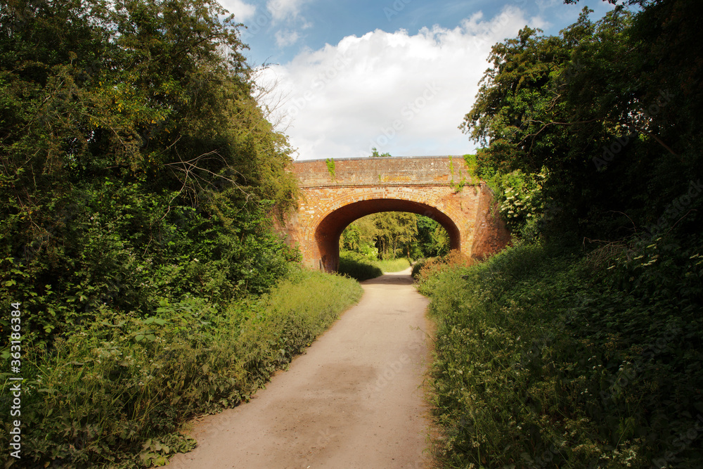 old railway lines now cycle paths and foot paths