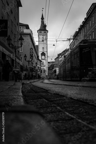 old town street city Würzburg 