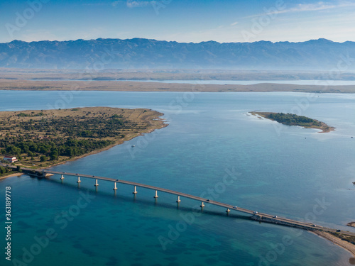 Wallpaper Mural Aerial view of bridge to island Vir Torontodigital.ca