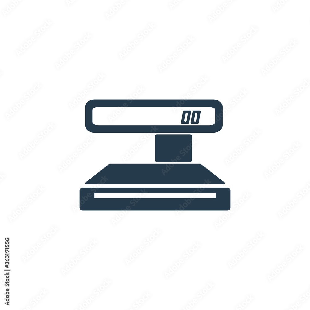 Electronic scales icon. Weight measurement sign. Electronic scales icon. Weight measurement sign.