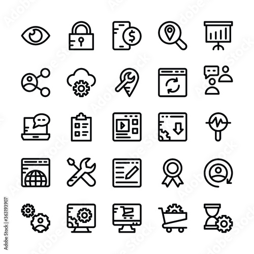 SEO and Marketing Vector Icons 4