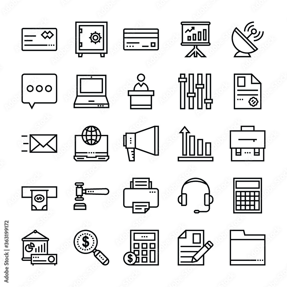 Modern Business Vector Icons 5 Modern Business Vector Icons 5