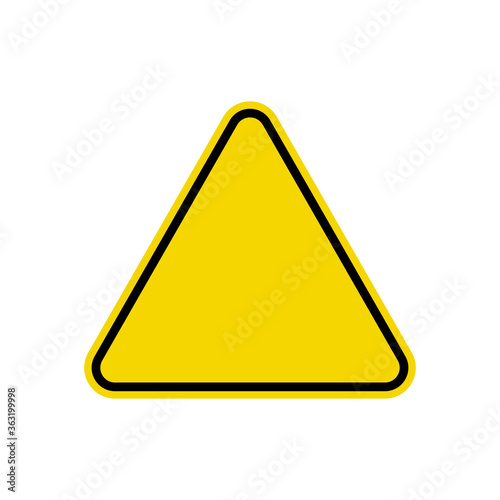 Caution Sign. Yellow Triangle Warning Symbol Simple, Flat, Vector, Icon You Can Use Your Website Design, Mobile App Or Industrial Design. Vector Illustration