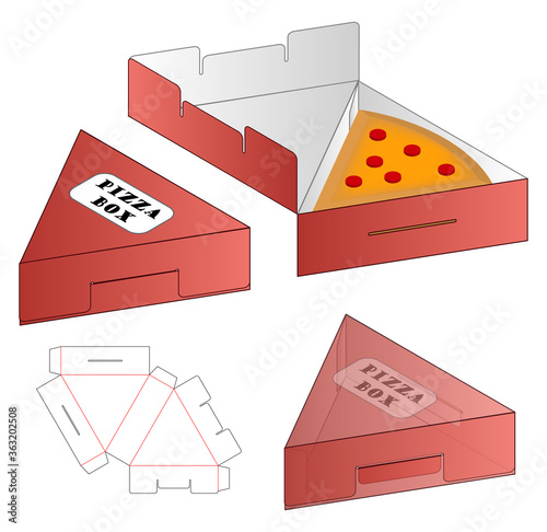 Box packaging die cut template design. 3d mock-up