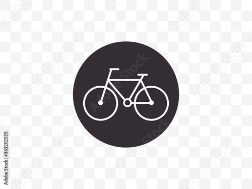 Bicycle, bike icon. Vector illustration, flat design.