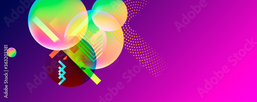 Bright background template summer juicy colors. Colorful geometric background. Fluid shapes composition. Eps10 vector