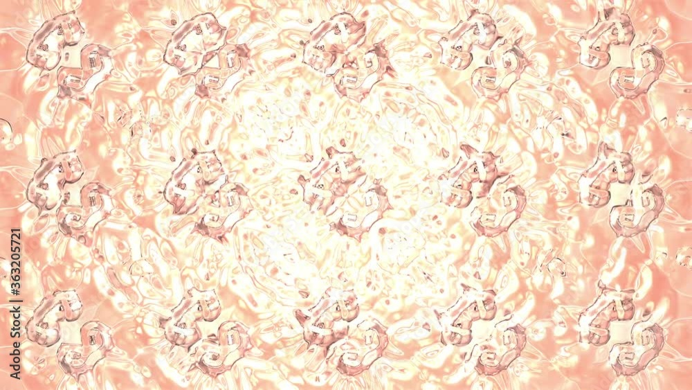 Abstract shiny background, in pastel pink colors. loop animation