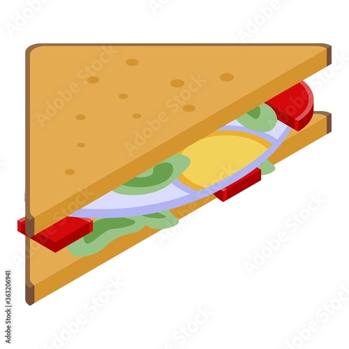 Kid sandwich icon. Isometric of kid sandwich vector icon for web design isolated on white background