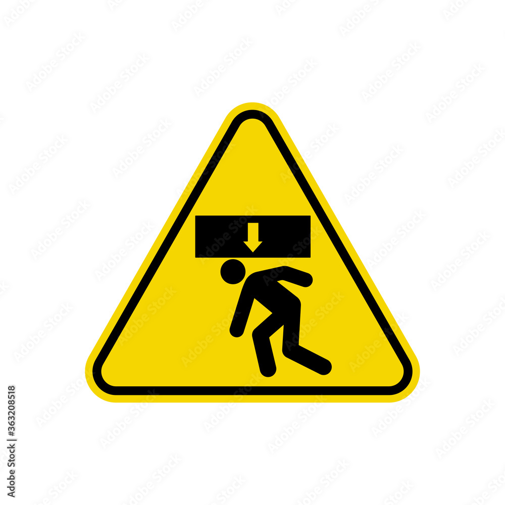 Body Crush Sign. ISO Triangle Warning Symbol Simple, Flat Vector, Icon You Can Use Your Website Design, Mobile App Or Industrial Design. Vector Illustration Body Crush Sign. ISO Triangle Warning Symbol Simple, Flat Vector, Icon You Can Use Your Website Design, Mobile App Or Industrial Design. Vector Illustration