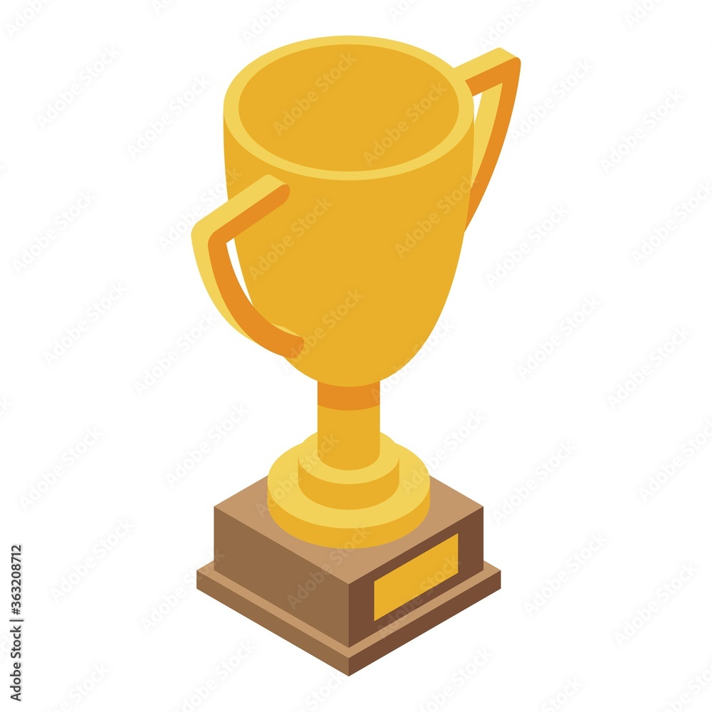 Headhunter cup icon. Isometric of headhunter cup vector icon for web design isolated on white background Headhunter cup icon. Isometric of headhunter cup vector icon for web design isolated on white background