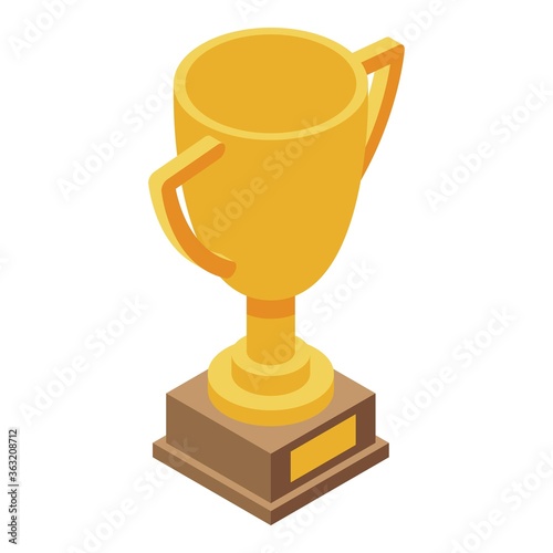 Headhunter cup icon. Isometric of headhunter cup vector icon for web design isolated on white background