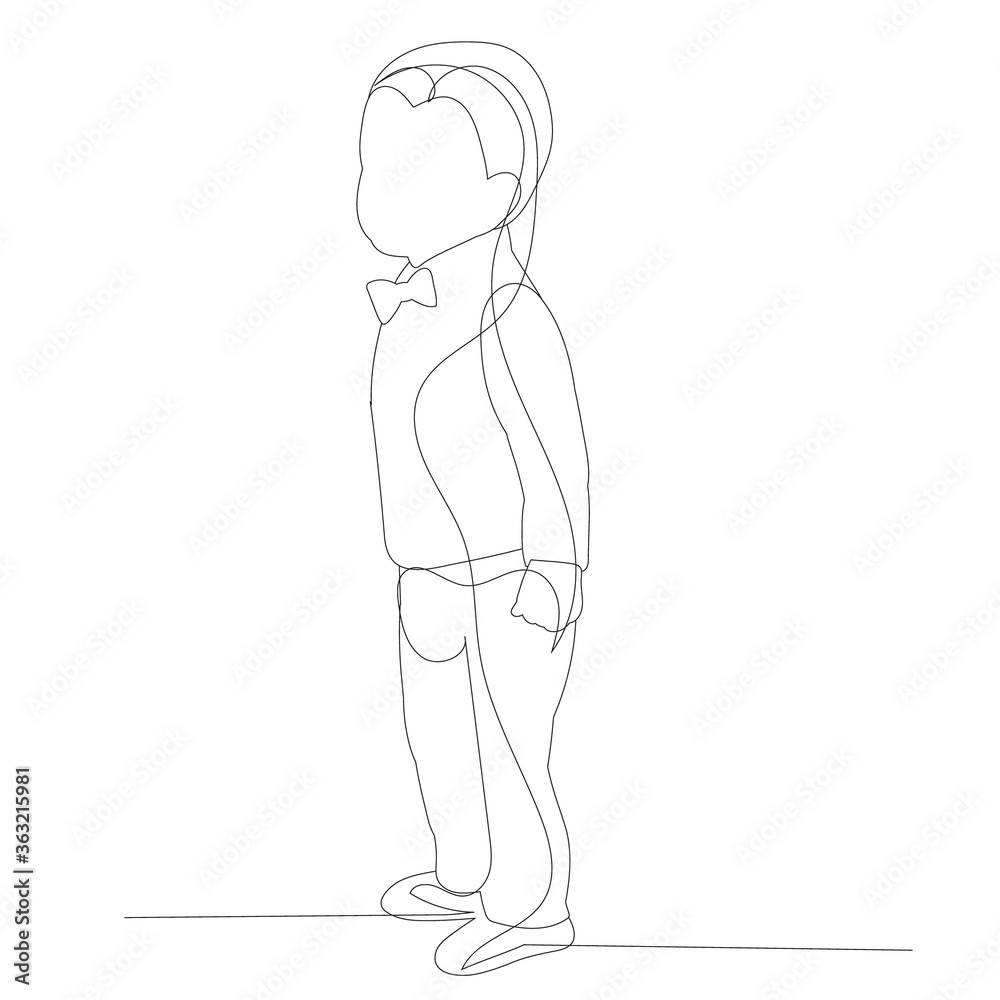 isolated, continuous line drawing baby is walking isolated, continuous line drawing baby is walking