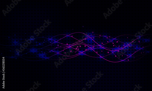 Abstract background concept of electronic technology with a combination of blue, black and pink